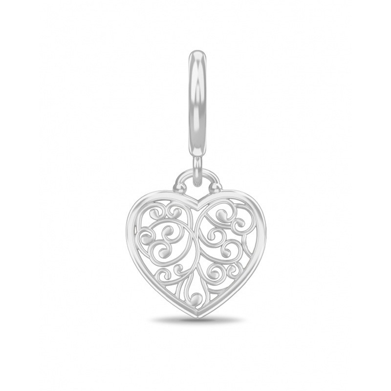 Twisted Heart Silver